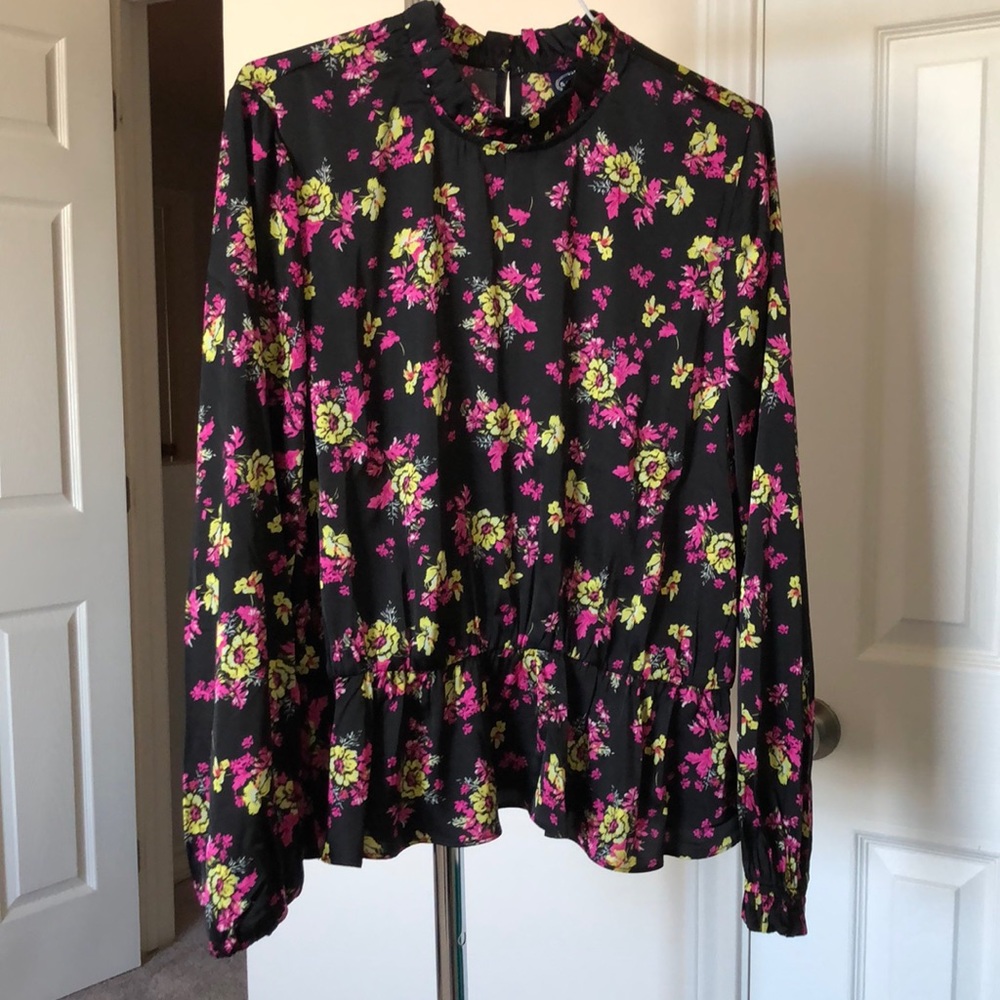 Floral Satin Top NWT